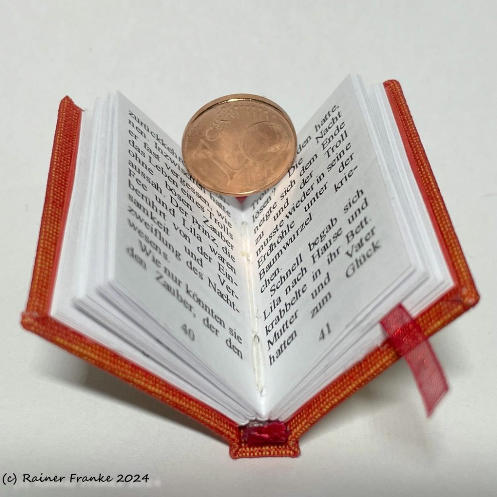 Das Mädchen und die Pusteblumen - Fadenheftung